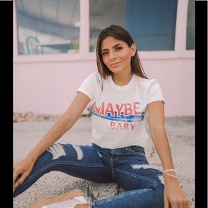 MAYBE BABY TSHIRT - BLOGGER FAV!